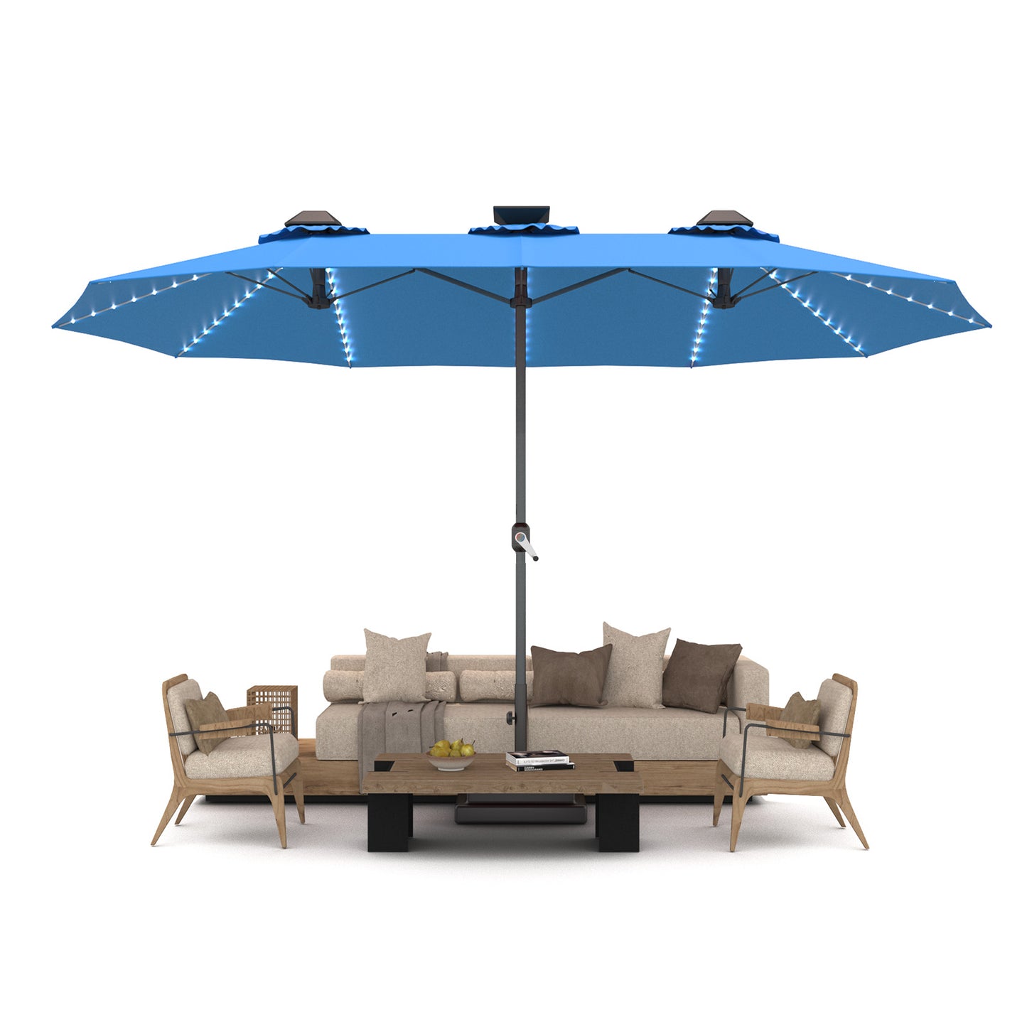 YODOLLA rectangular patio umbrella durable