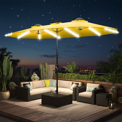 YODOLLA 15ft patio umbrella ideal for large spaces