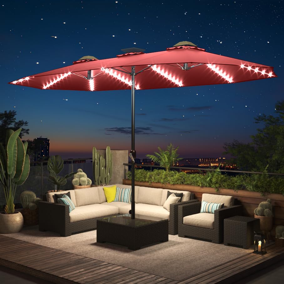 YODOLLA large patio umbrella sturdy