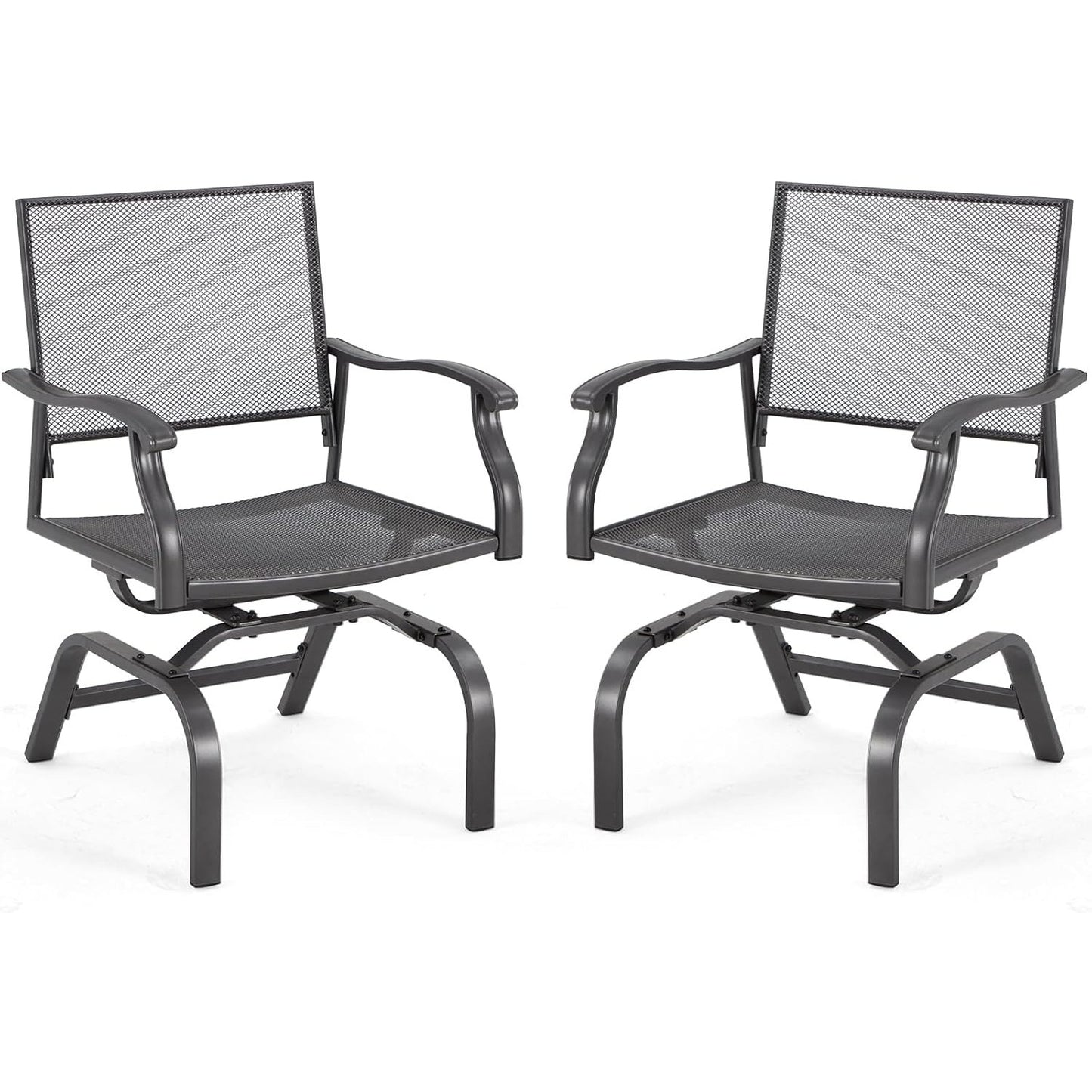YODOLLA Outdoor Metal Rocker Chair Set of 2