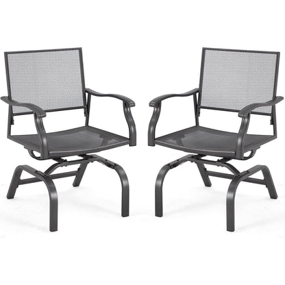 YODOLLA Outdoor Metal Rocker Chair Set of 2