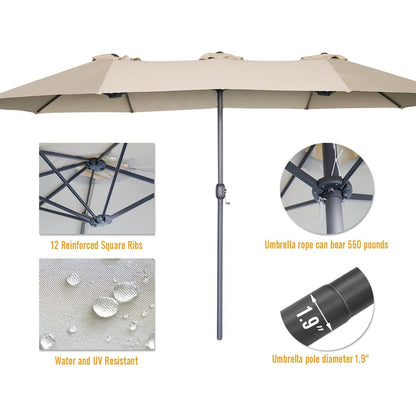 YODOLLA heavy-duty umbrellas for outdoor patio tables
