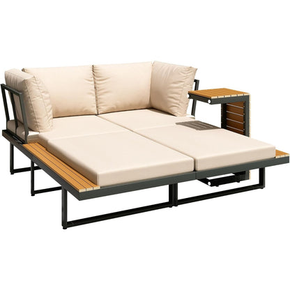 YODOLLA 4 Piece Metal Patio Furniture Set