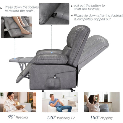 YODOLLA Massage Recliner Chair, Gray