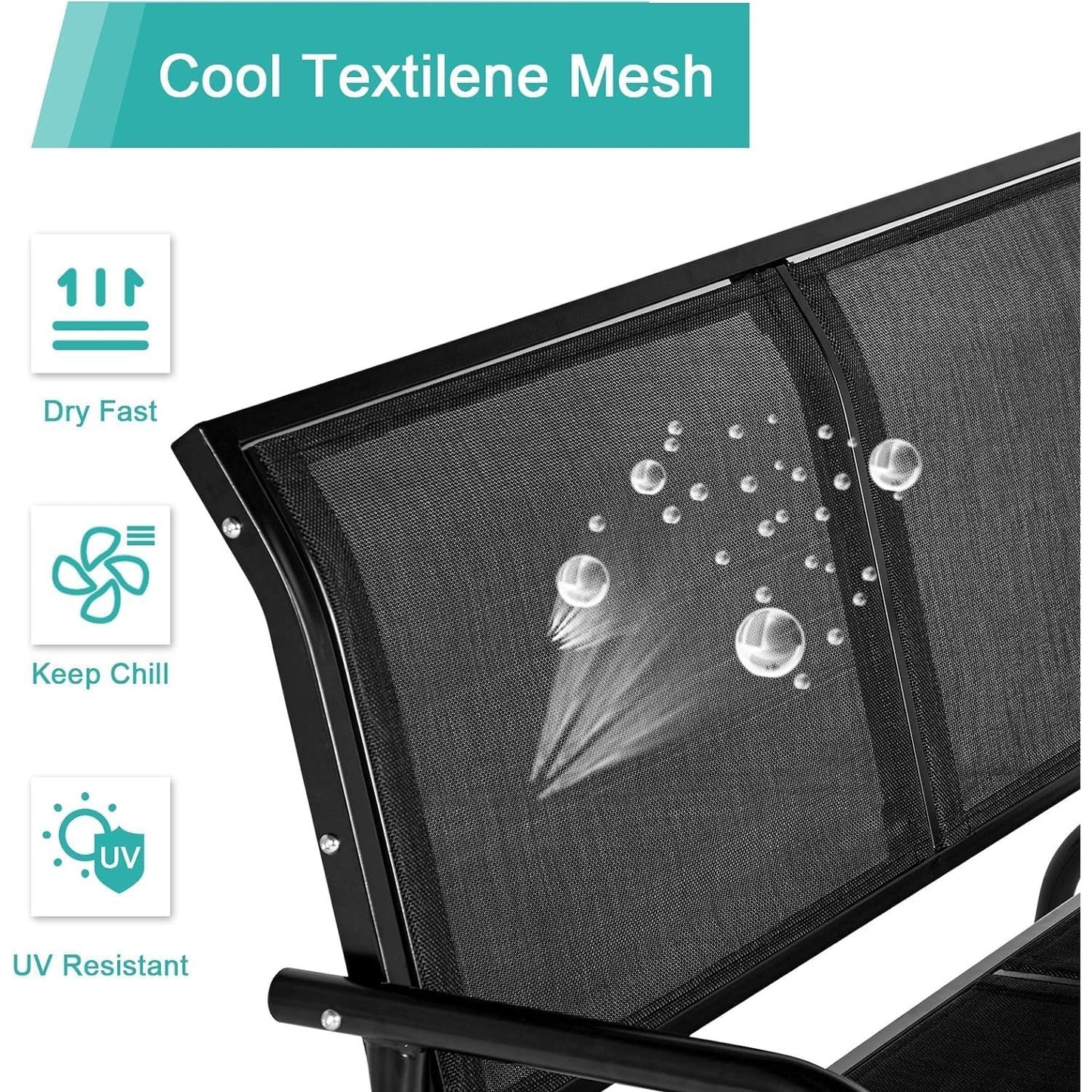 YODOLLA Outside Patio Glider Bench for 2 Persons