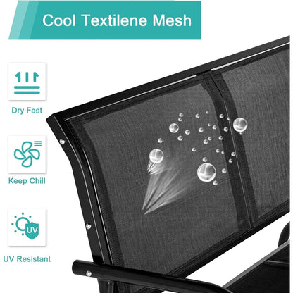 YODOLLA Outside Patio Glider Bench for 2 Persons