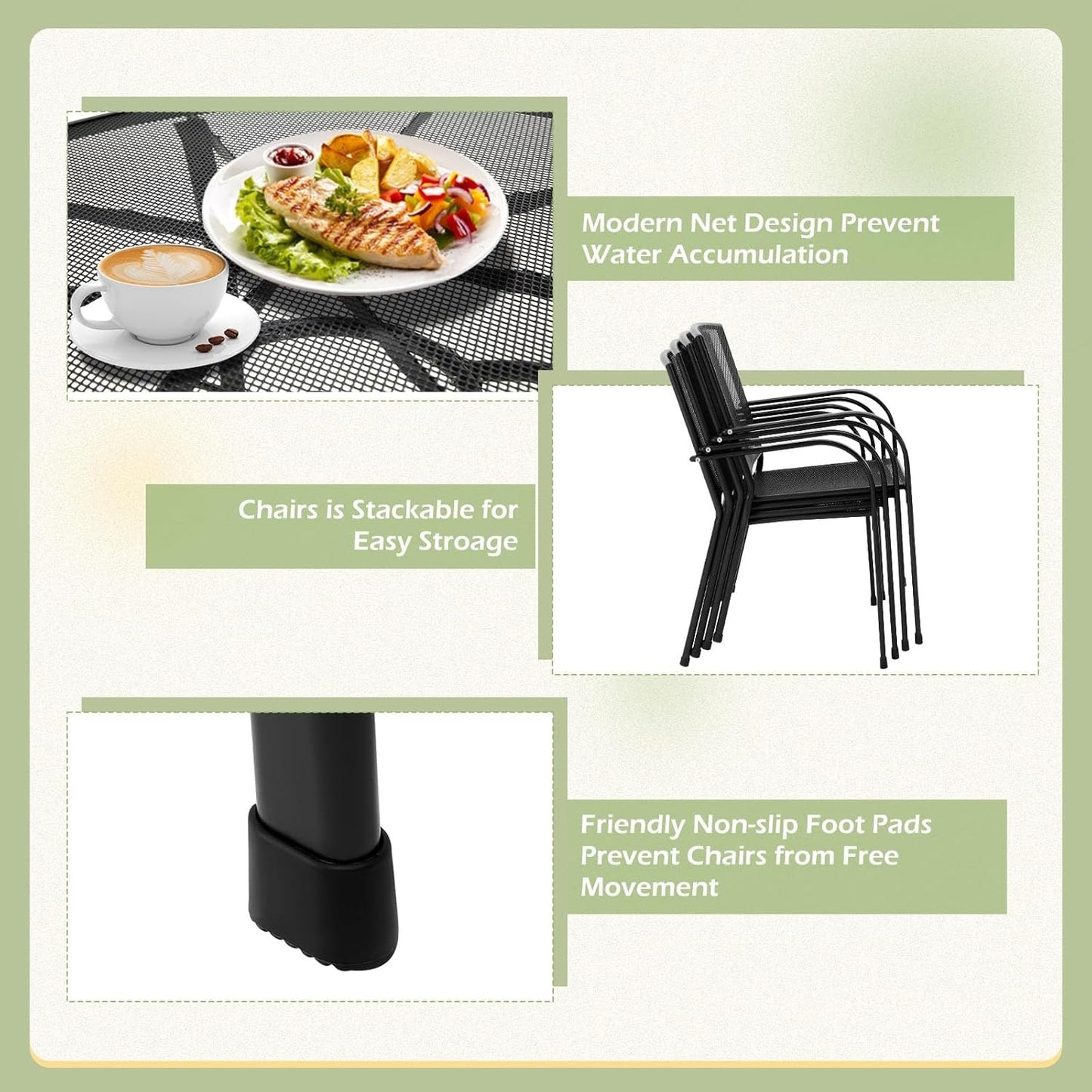 YODOLLA outdoor patio table and chairs set