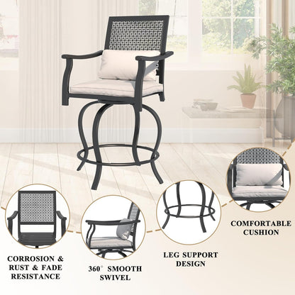 YODOLLA High Top Patio Bar Set Dining Table Set