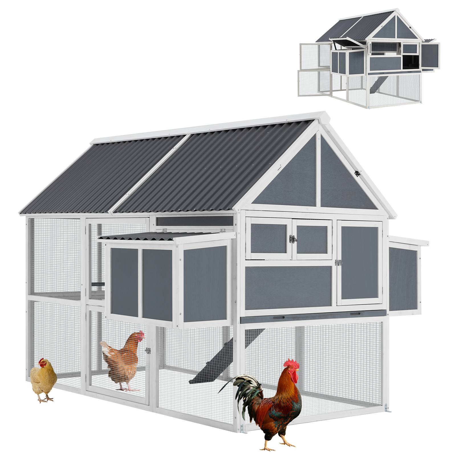 YODOLLA 2-layer chicken coop