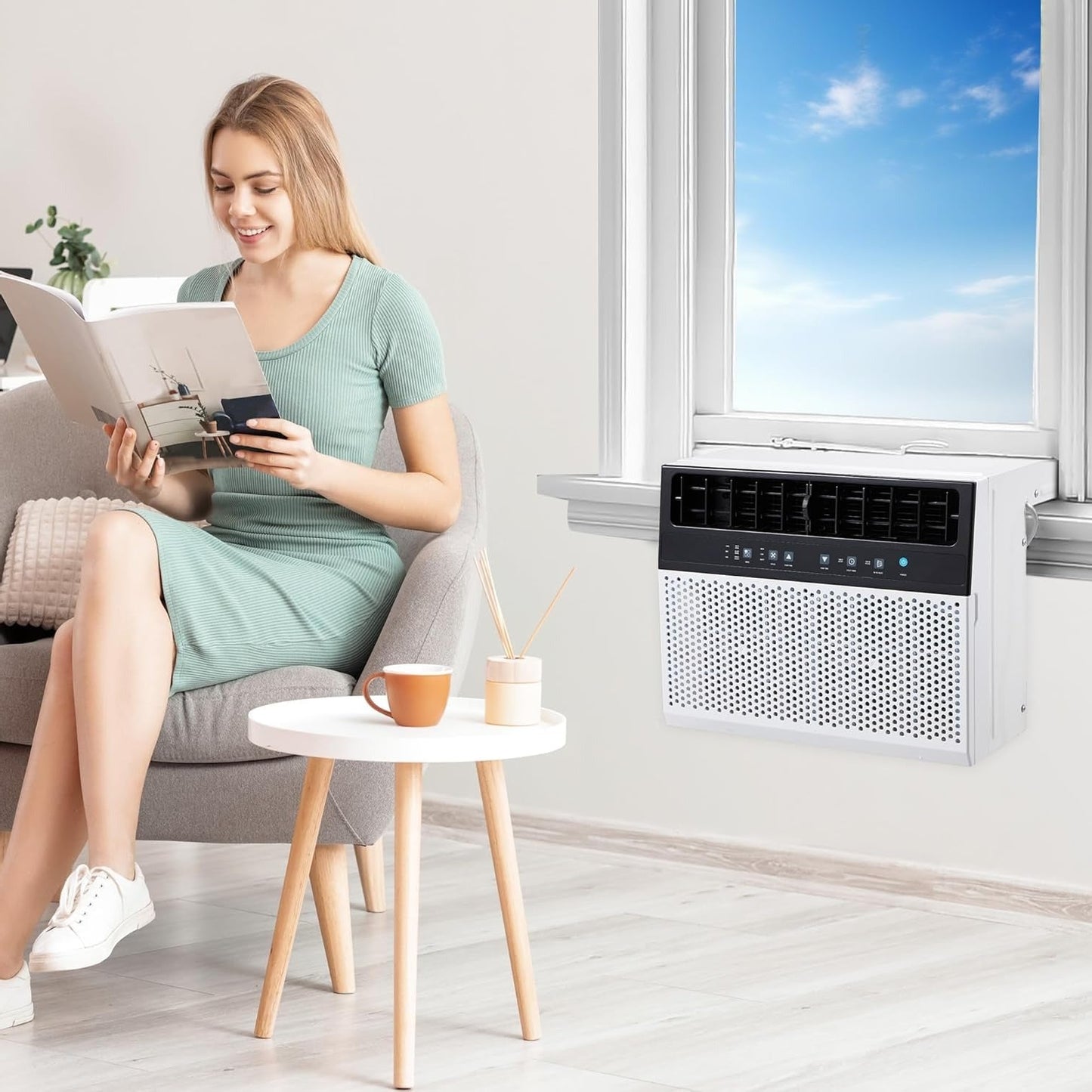 YODOLLA 8100 BTU Window Air Conditioner, White