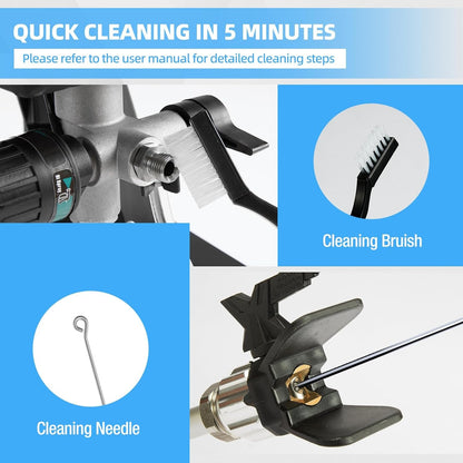 YODOLLA 0.39GPM 700W 2900PS Airless Paint Sprayer, Black