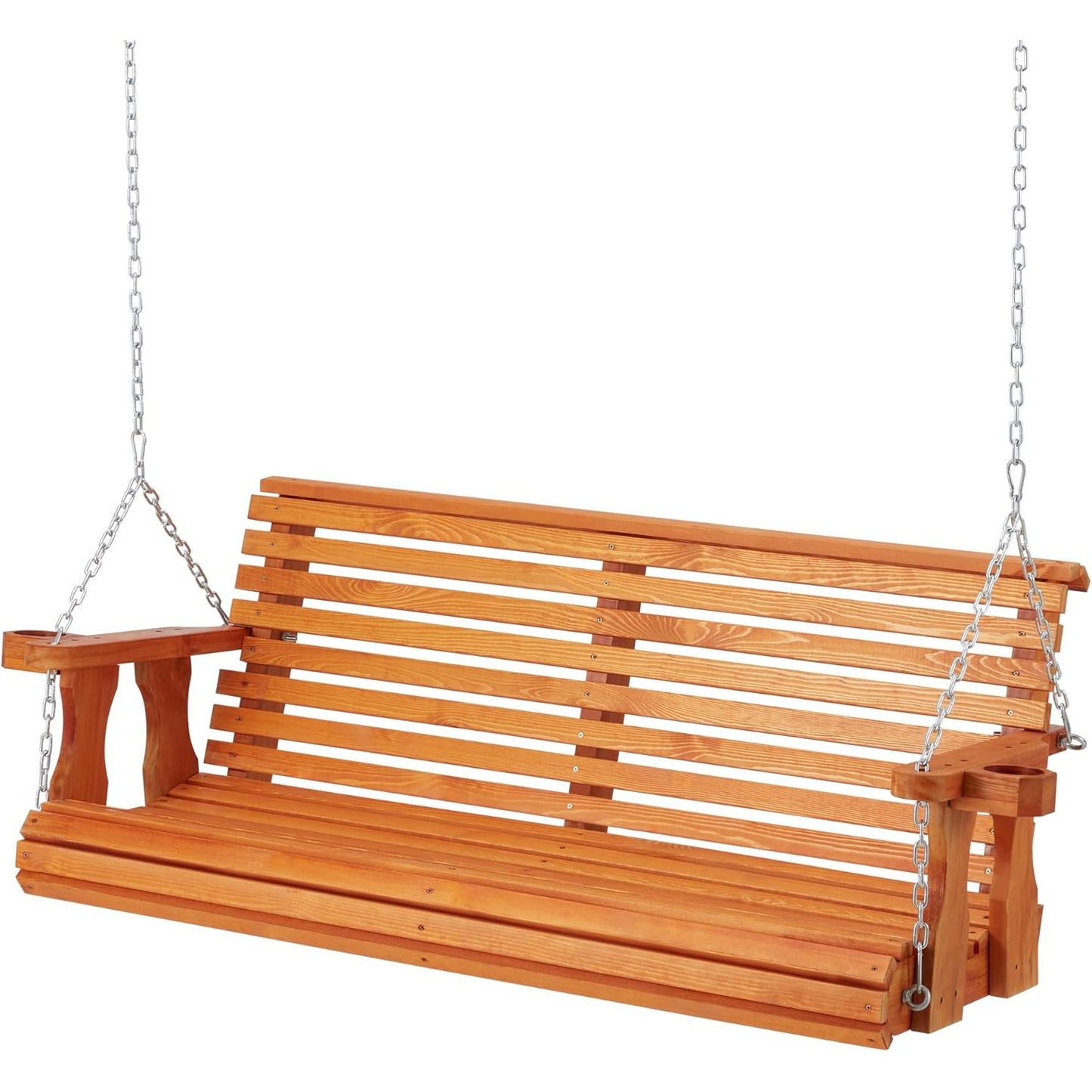 YODOLLA wooden porch swing for outdoor
