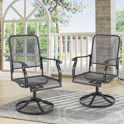 YODOLLA Outdoor Patio Rocking Dining Chairs Set of 2