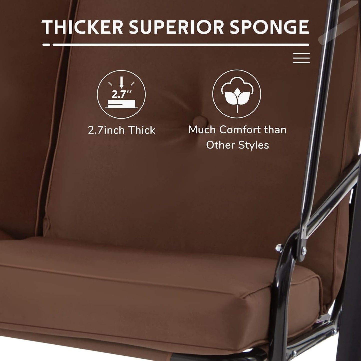 YODOLLA cozy patio swing chair