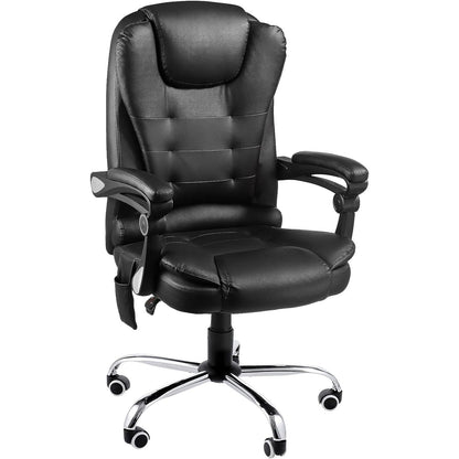 YODOLLA Heated Executive Office Chair with Massage, PU Leather Black