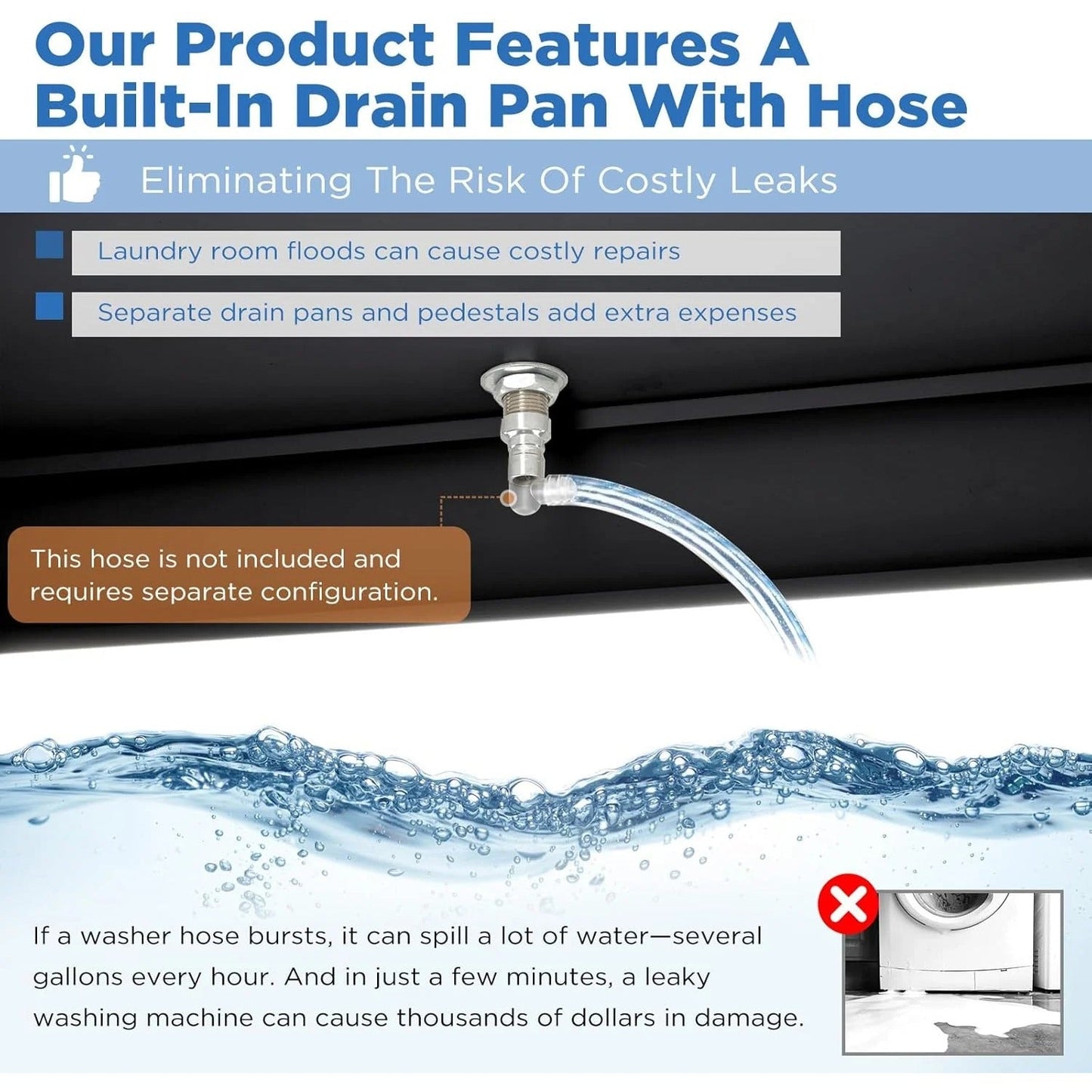 YODOLLA Laundry Pedestal, 700 LBS Capacity Washer Dryer Pedestal, 29″L*29″W*23″ H Washer and Dryer Stand