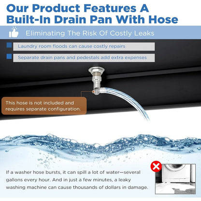 YODOLLA Laundry Pedestal, 700 LBS Capacity Washer Dryer Pedestal, 29″L*29″W*23″ H Washer and Dryer Stand