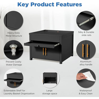 YODOLLA Laundry Pedestal, 700 LBS Capacity Washer Dryer Pedestal, 29″L*29″W*23″ H Washer and Dryer Stand