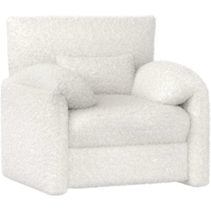 YODOLLA Oversized Armchair, Chenille Mid Century Accent Chair, Comfy Upholstered Single Sofa, Extra Wide Reading Chairs