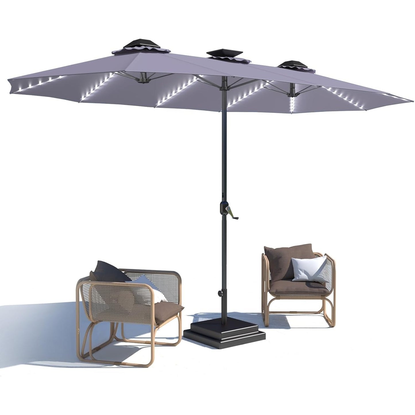 YODOLLA double sided patio umbrella durable