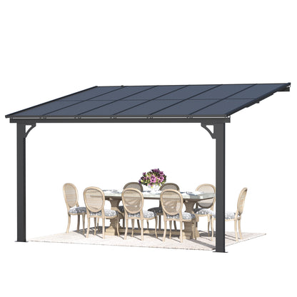 YODOLLA 12' × 10’ Adjustable Height Outdoor Gazebo Pergola for Patio