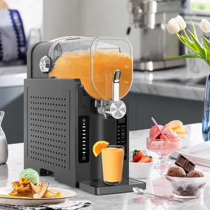 YODOLLA Slushie Machine, No Ice Needed, Professional Frozen Drink Machine with Self-Cleaning Function