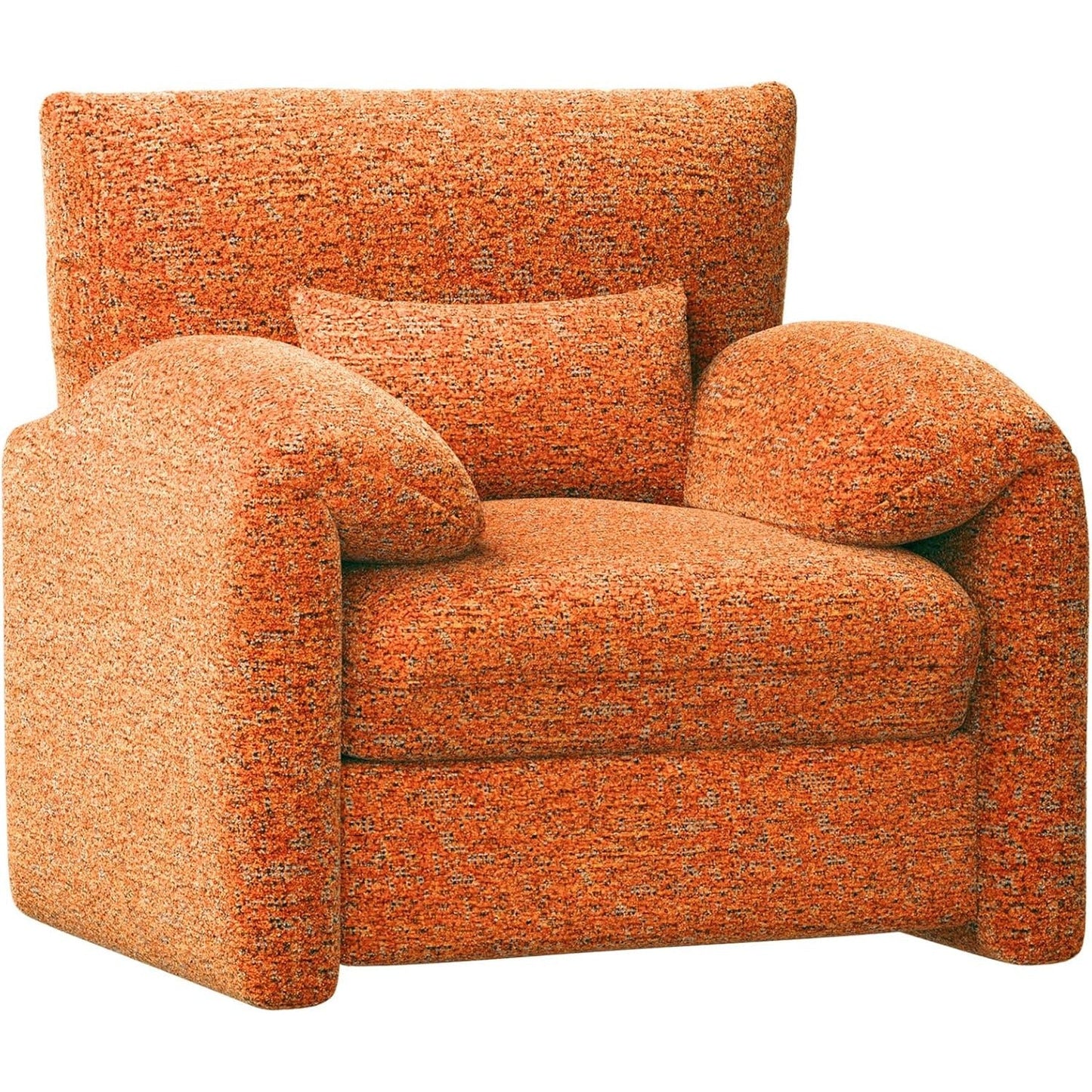 YODOLLA Oversized Armchair, Chenille Mid Century Accent Chair, Comfy Upholstered Single Sofa, Extra Wide Reading Chairs