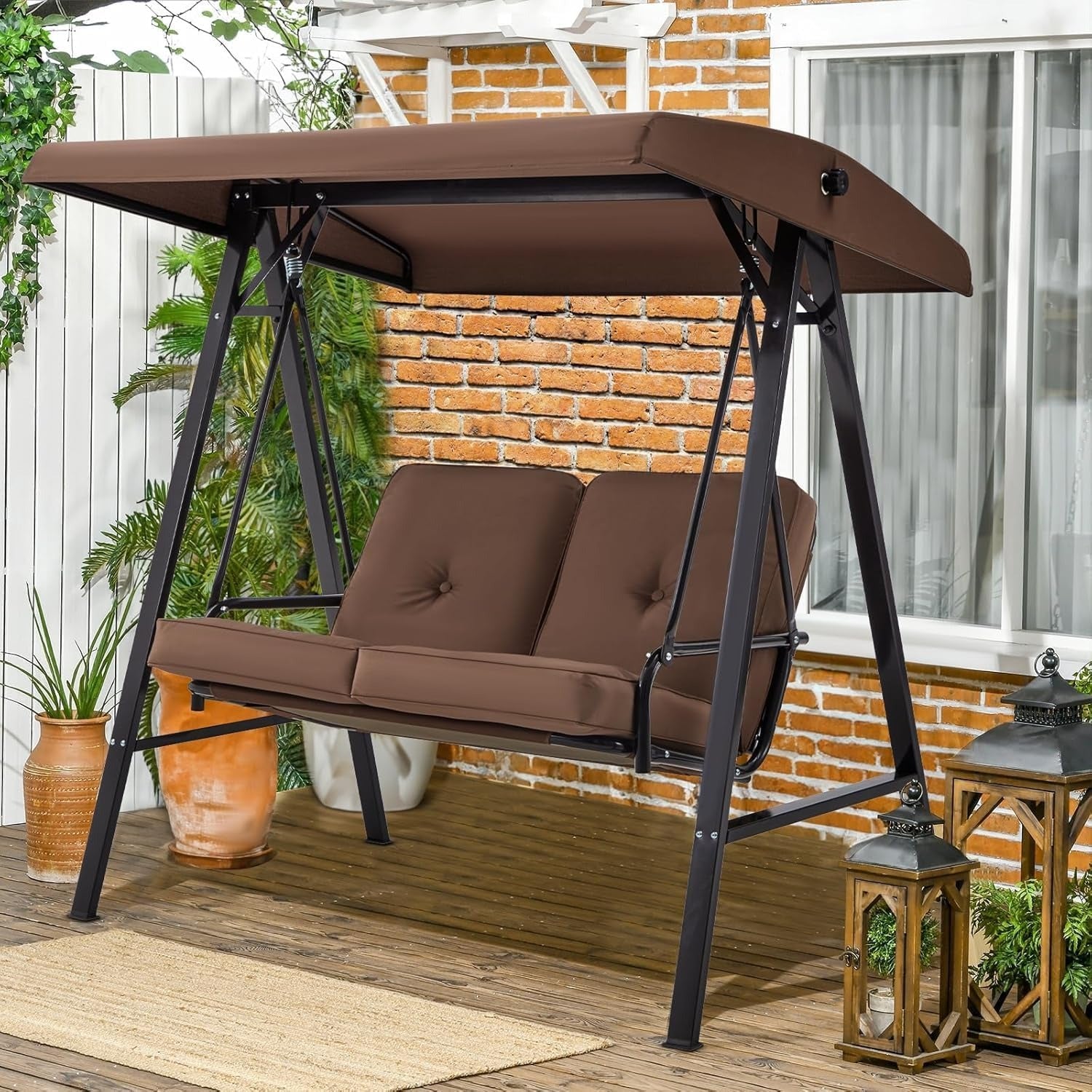 YODOLLA comfortable 2-person swing chair