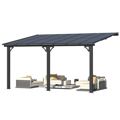 YODOLLA 14' × 10’ Adjustable Height Outdoor Gazebo Pergola for Patio