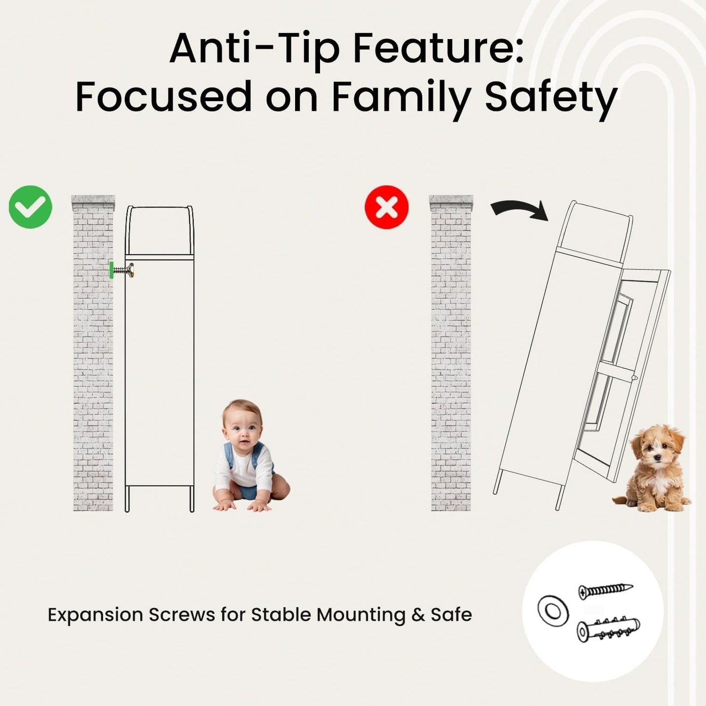 YODOLLA 73'' Arched Cabinet, Metal Kitchen Pantry with Adjustable Shelves, Modern Arched Storage Bookcase Display Cabinet