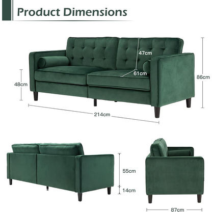 YODOLLA 84.2" 3-Seats Large Sofa Couch Couch
