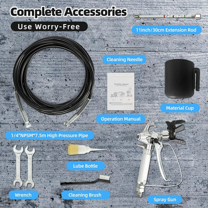 YODOLLA 0.39GPM 700W 2900PS Airless Paint Sprayer, Black