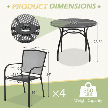 YODOLLA 5-piece patio set for dining
