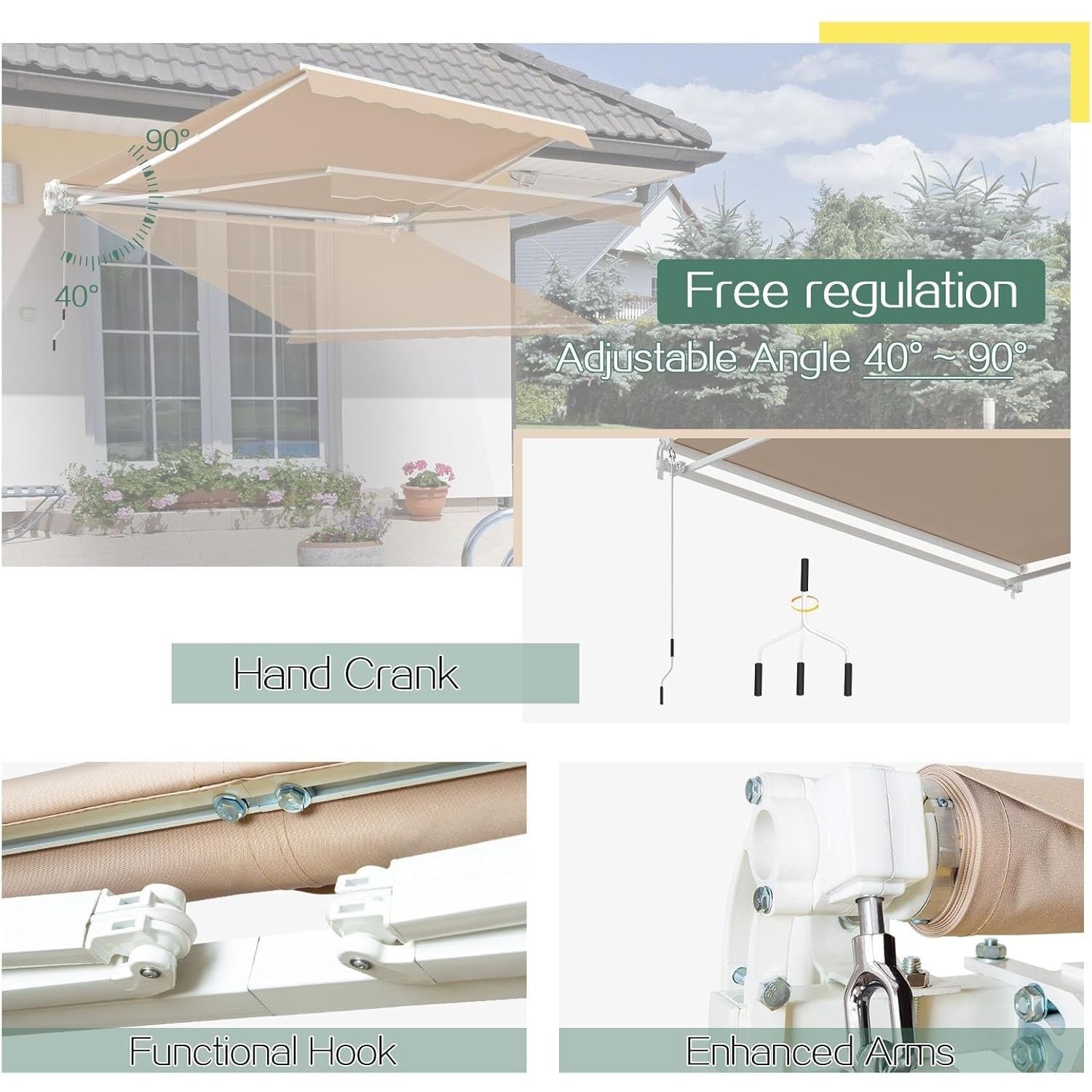 YODOLLA affordable window awnings enhancing home comfort.