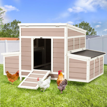 YODOLLA chicken coop with vent and nesting box.