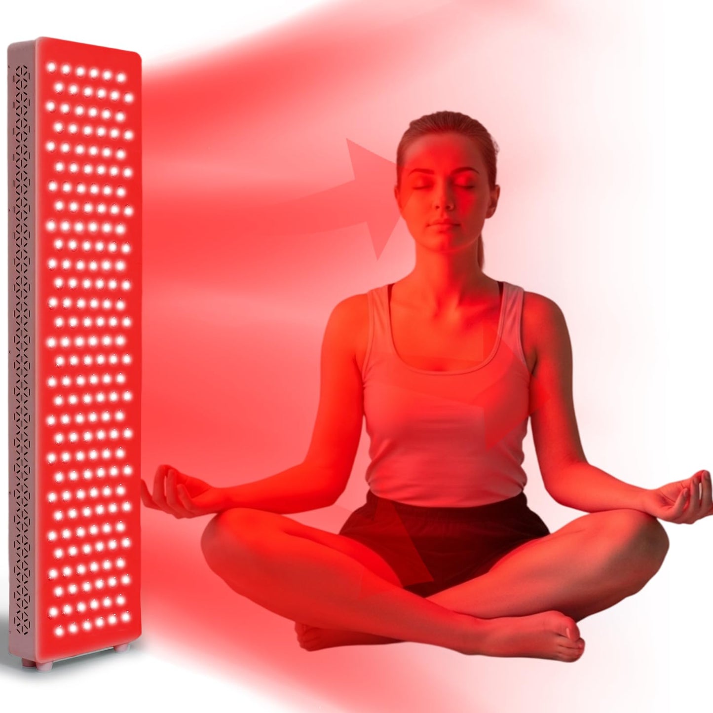 YODOLLA Red Light Therapy, 180 LEDs, 5 Wavelengths Red 660nm & Near Infrared 850nm Light Therapy Panel