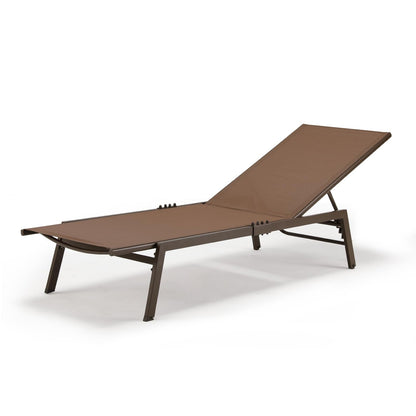 YODOLLA Curved Design Pool Lounge Chairs, Brown