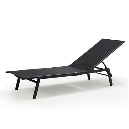 YODOLLA Curved Design Pool Lounge Chairs, Black