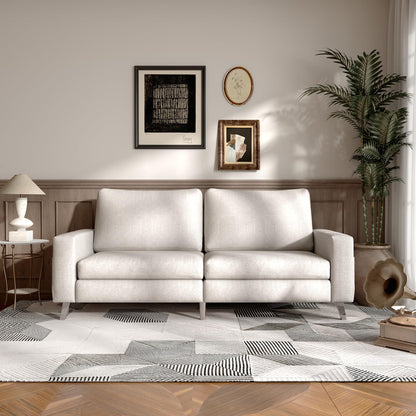 YODOLLA 79 Inch Sofa Couch for Living Room, Cream White