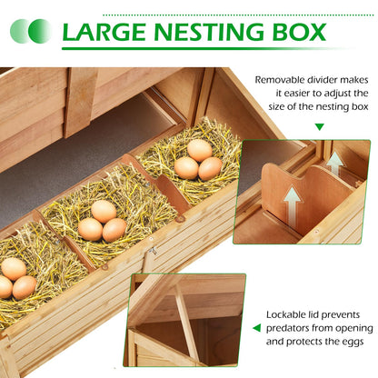 YODOLLA large wooden nesting box