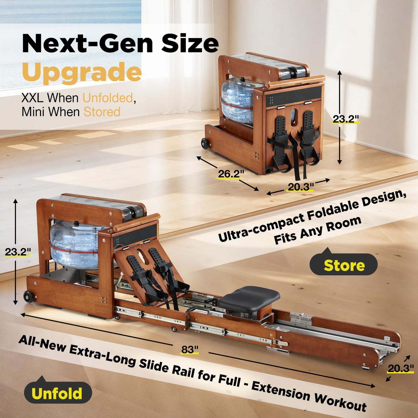 YODOLLA Water Rowing Machine