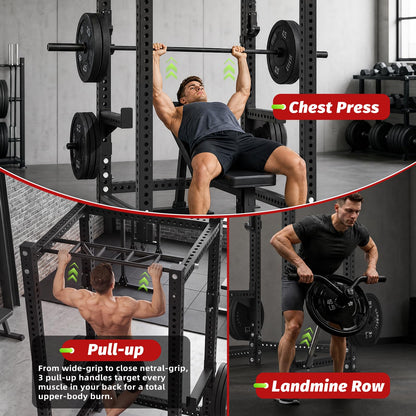 YODOLLA Commercial Power Cage, Multi-Function Power Rack