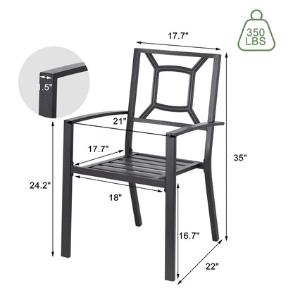 YODOLLA 6 Pieces Outdoor Dining Chairs