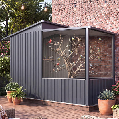 YODOLLA 3x8 Ft Large Bird Cage, Outdoor Aviary