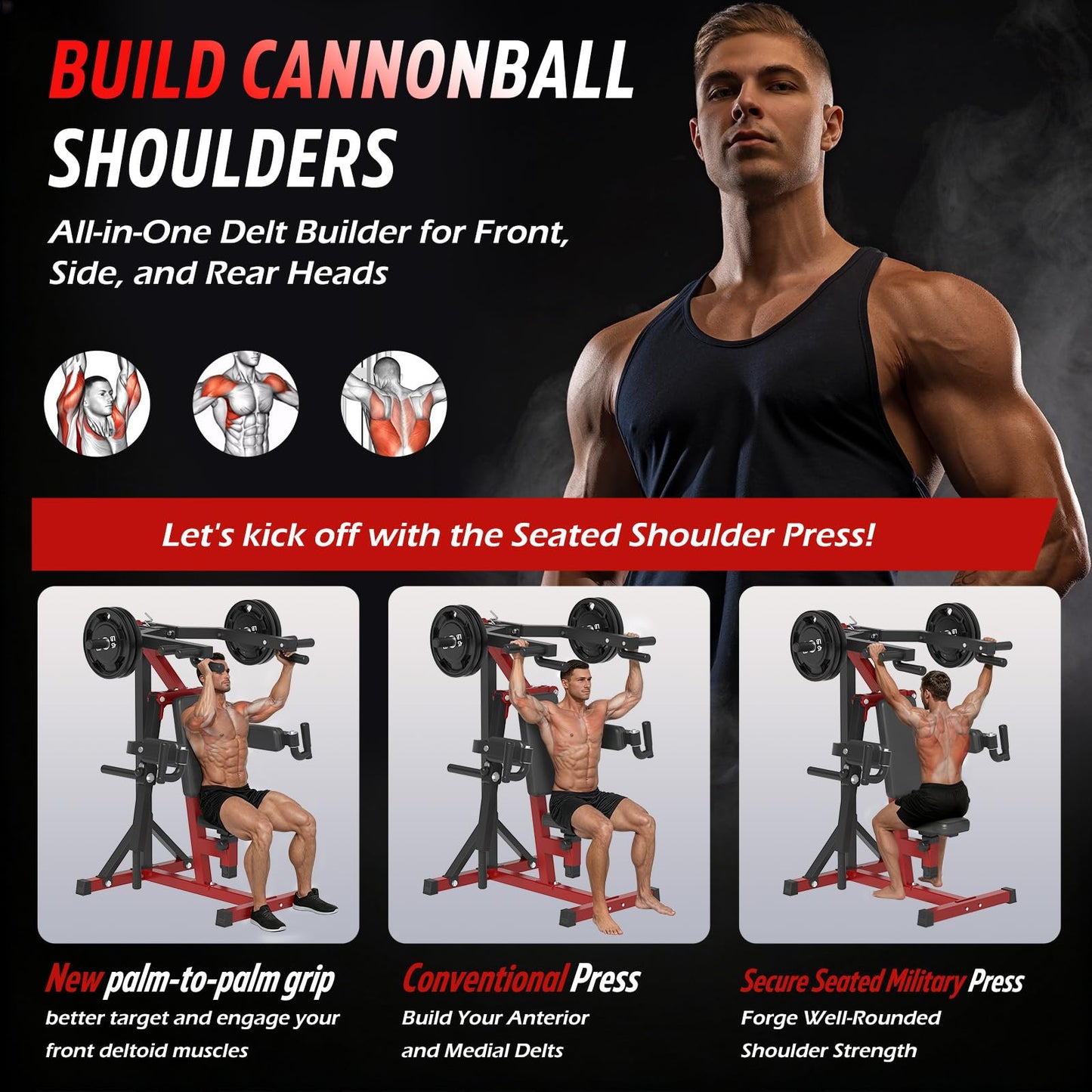 YODOLLA Deltoid and Shoulder Press Machine