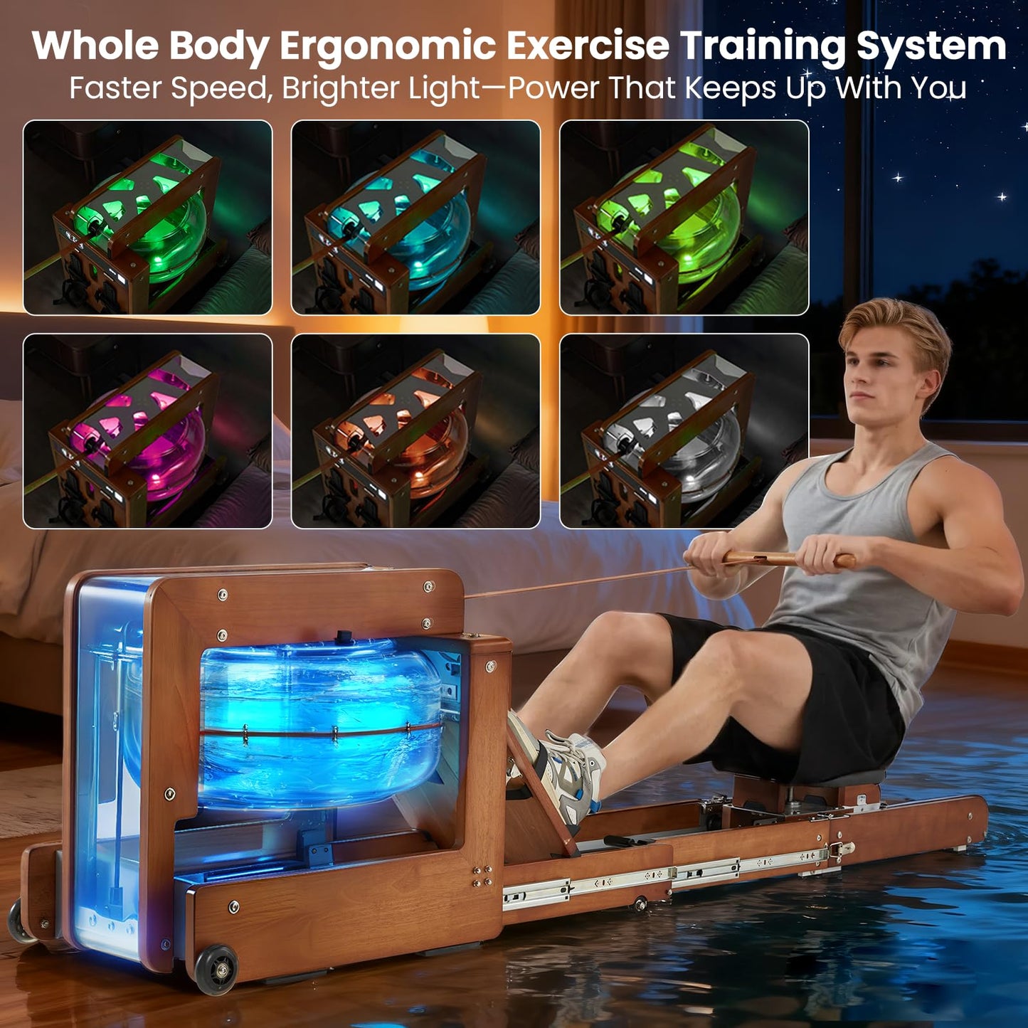 YODOLLA Water Rowing Machine