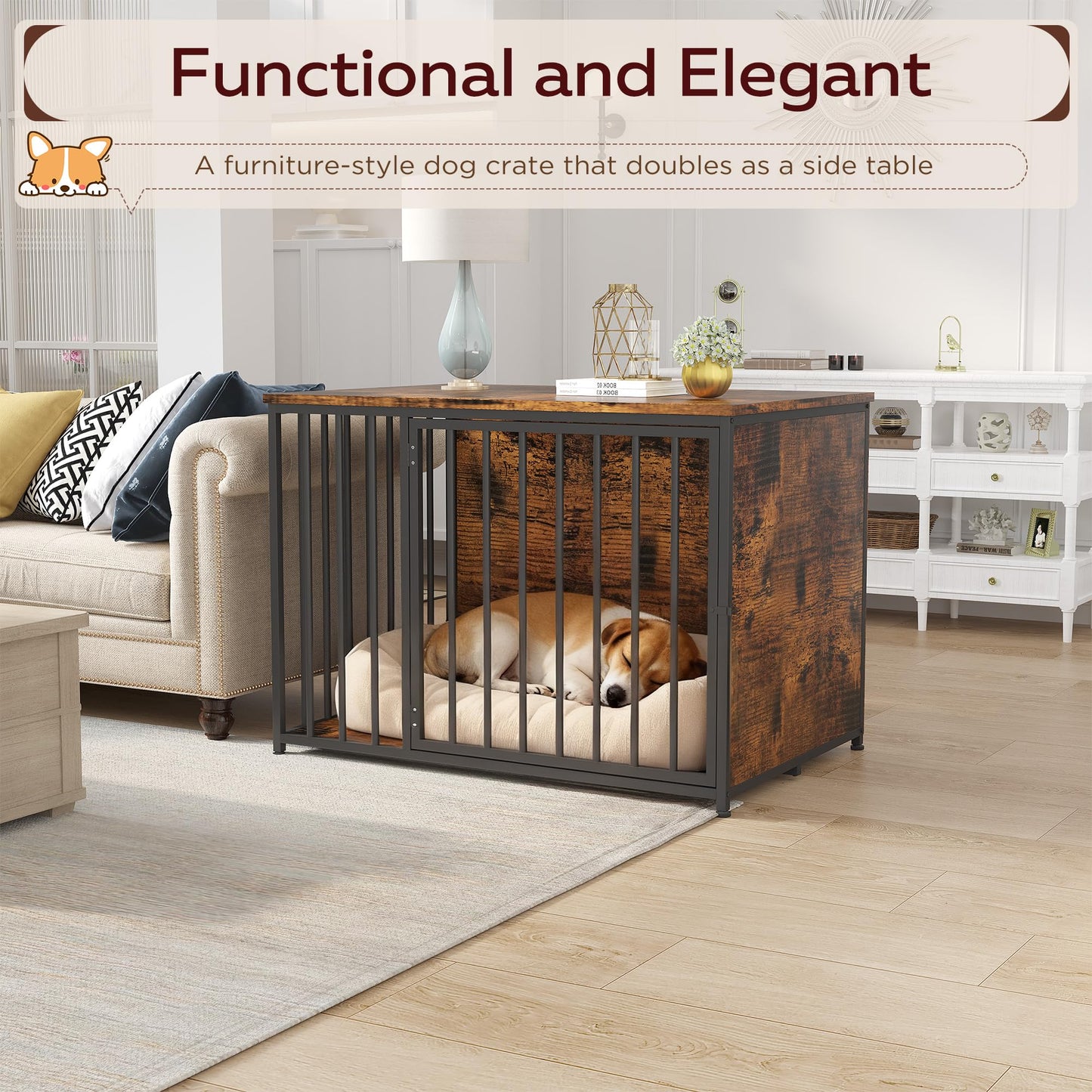 YODOLLA 42 Inch Dog Crate Furniture