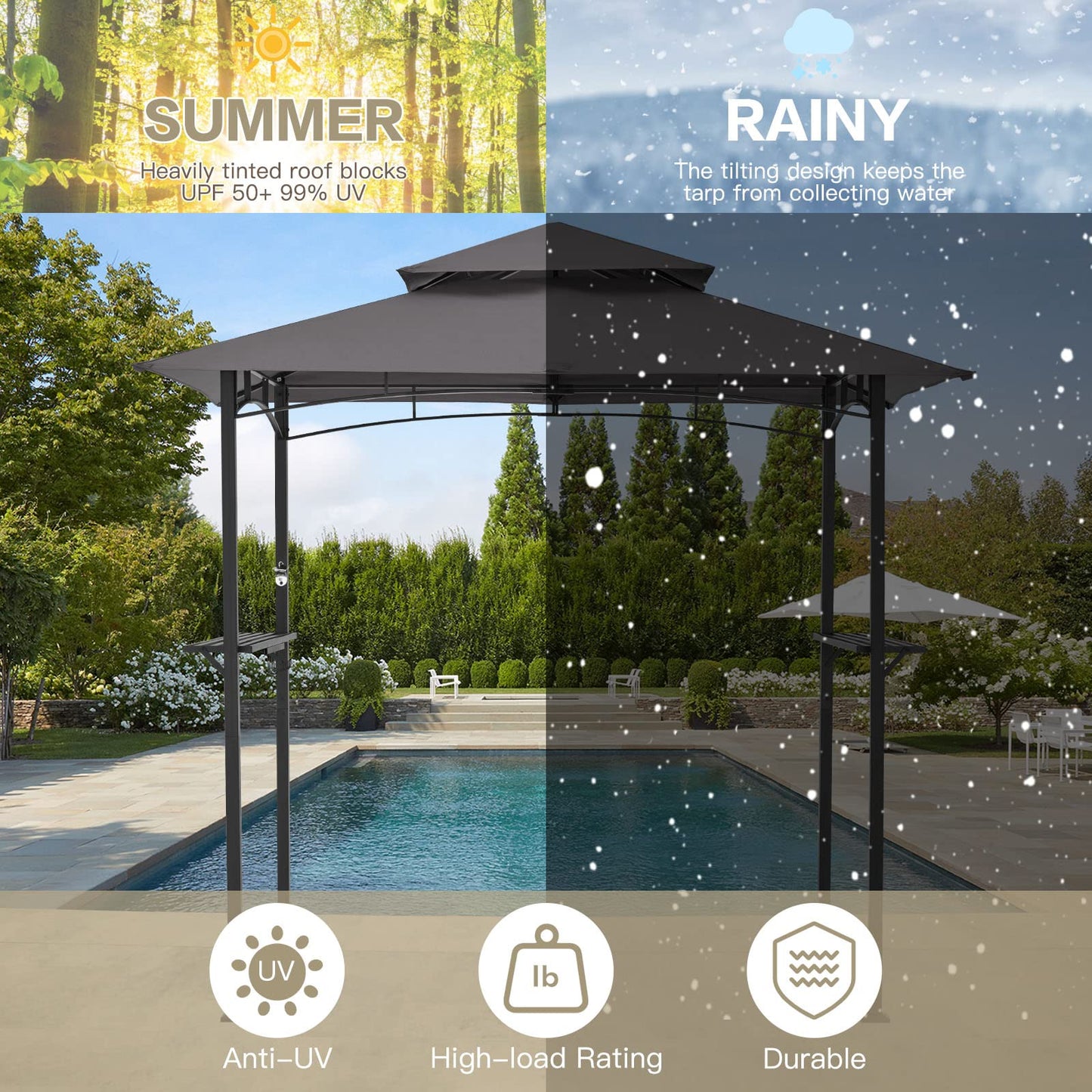 YODOLLA outdoor canopy gazebo.