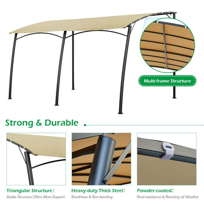 YODOLLA Beige Pergola Awnings for Outdoor