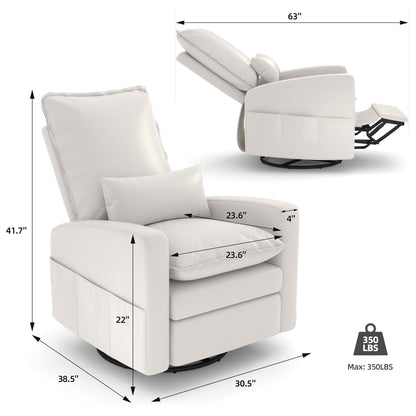 YODOLLA Power Recliner Chair Modern Electric Reclining Sofa Chair